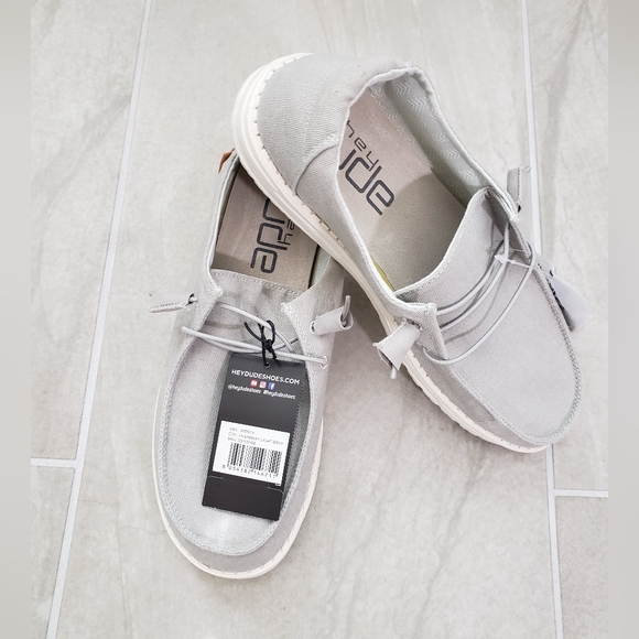 Hey Dude Shoes - NWT Hey Dude Wendy Chambray Gray